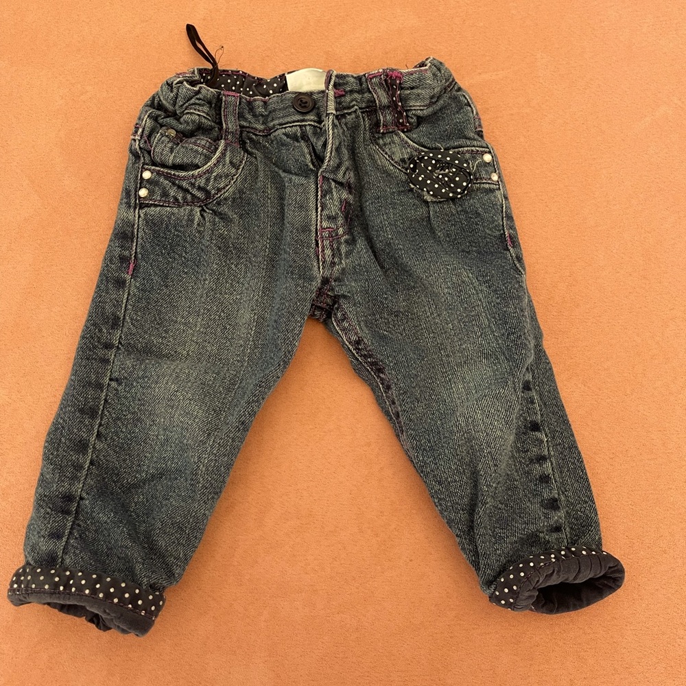 Stylish jeans 9-12months old girls